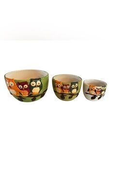 Owl Nesting Bowls Set of 3
